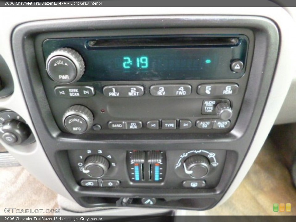 Light Gray Interior Controls for the 2006 Chevrolet TrailBlazer LS 4x4 #79779219