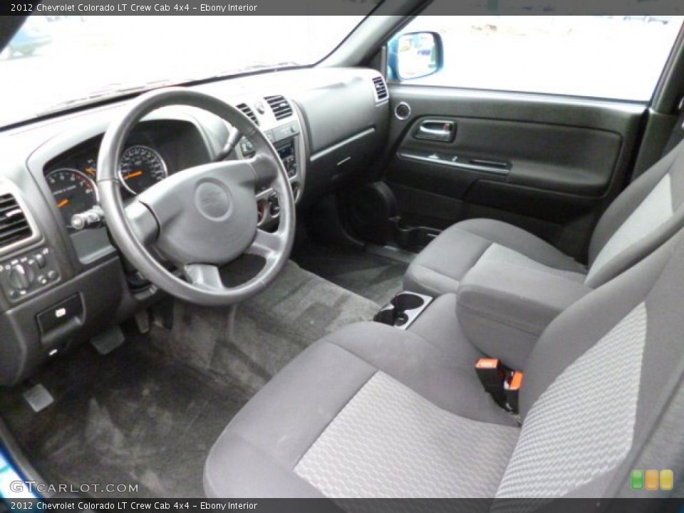 Ebony Interior Prime Interior for the 2012 Chevrolet Colorado LT Crew Cab 4x4 #79779546
