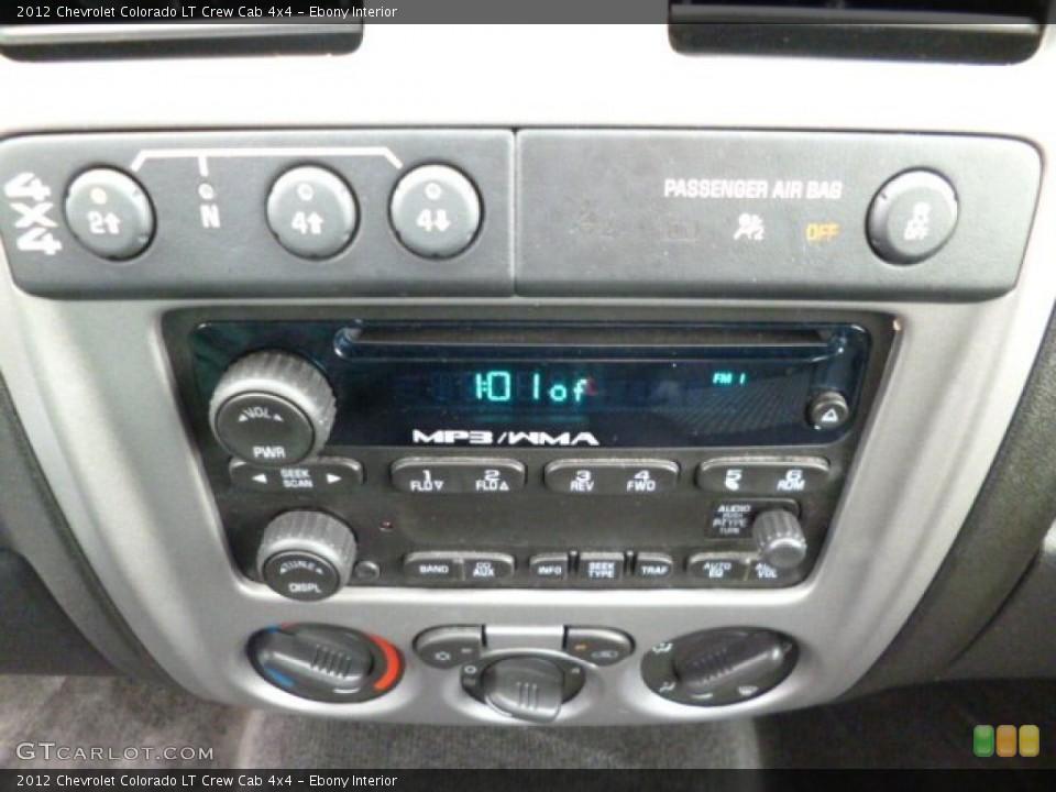 Ebony Interior Controls for the 2012 Chevrolet Colorado LT Crew Cab 4x4 #79779587