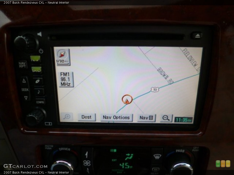 Neutral Interior Navigation for the 2007 Buick Rendezvous CXL #79780583
