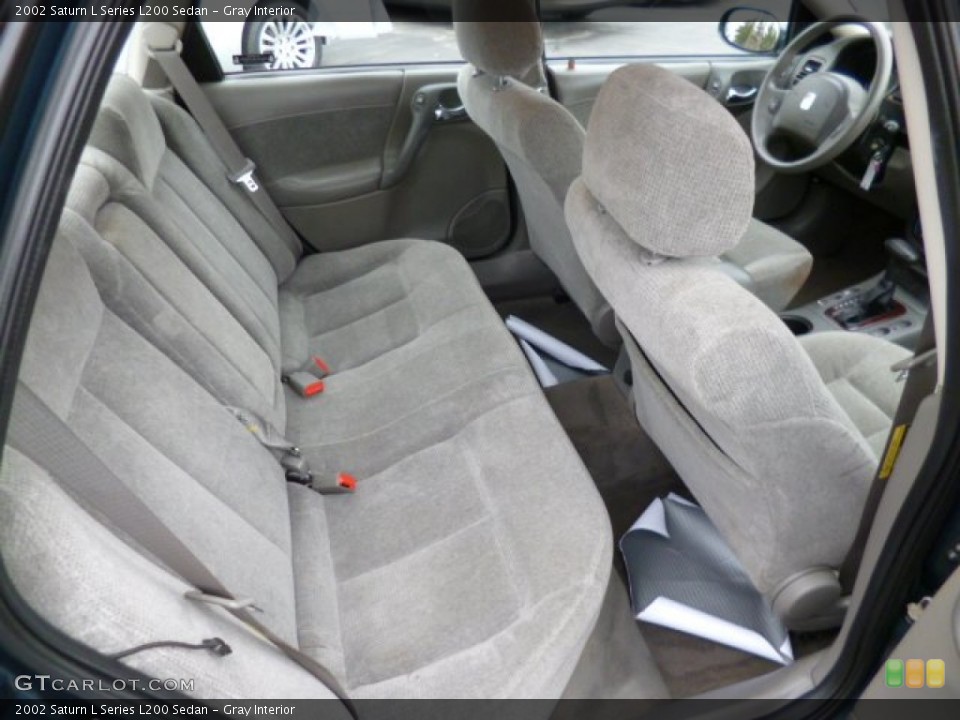 Gray Interior Rear Seat for the 2002 Saturn L Series L200 Sedan #79781898
