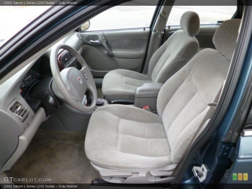 Gray Interior Front Seat for the 2002 Saturn L Series L200 Sedan #79781935