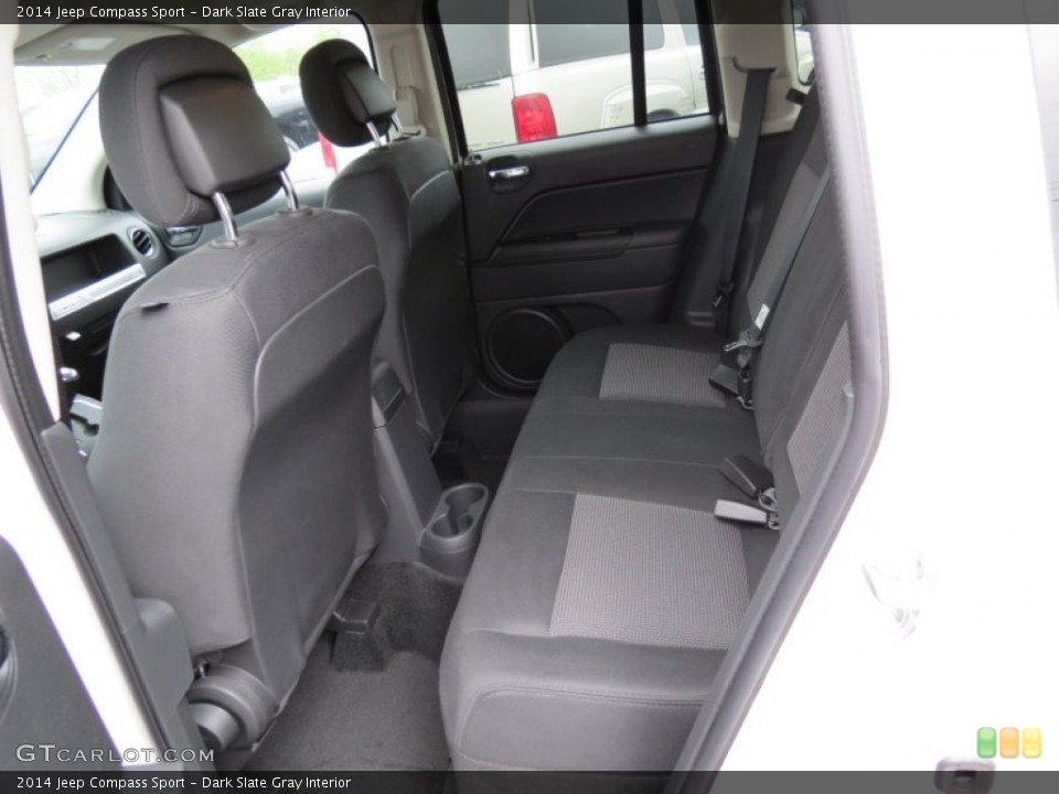 Dark Slate Gray Interior Rear Seat for the 2014 Jeep Compass Sport #79782001