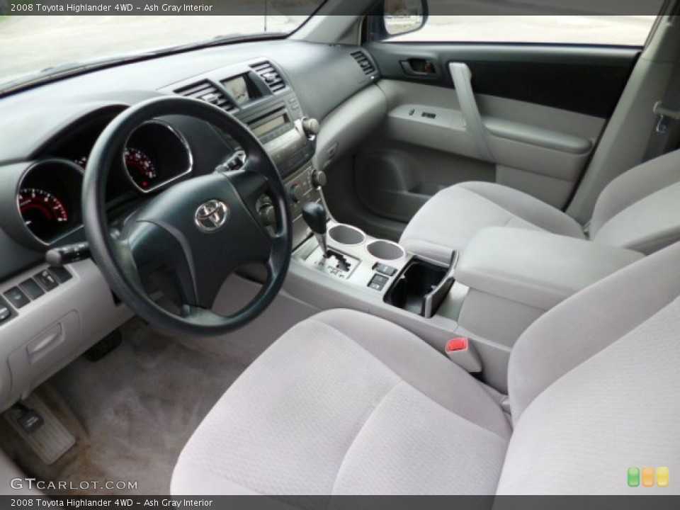 Ash Gray Interior Prime Interior for the 2008 Toyota Highlander 4WD #79782688