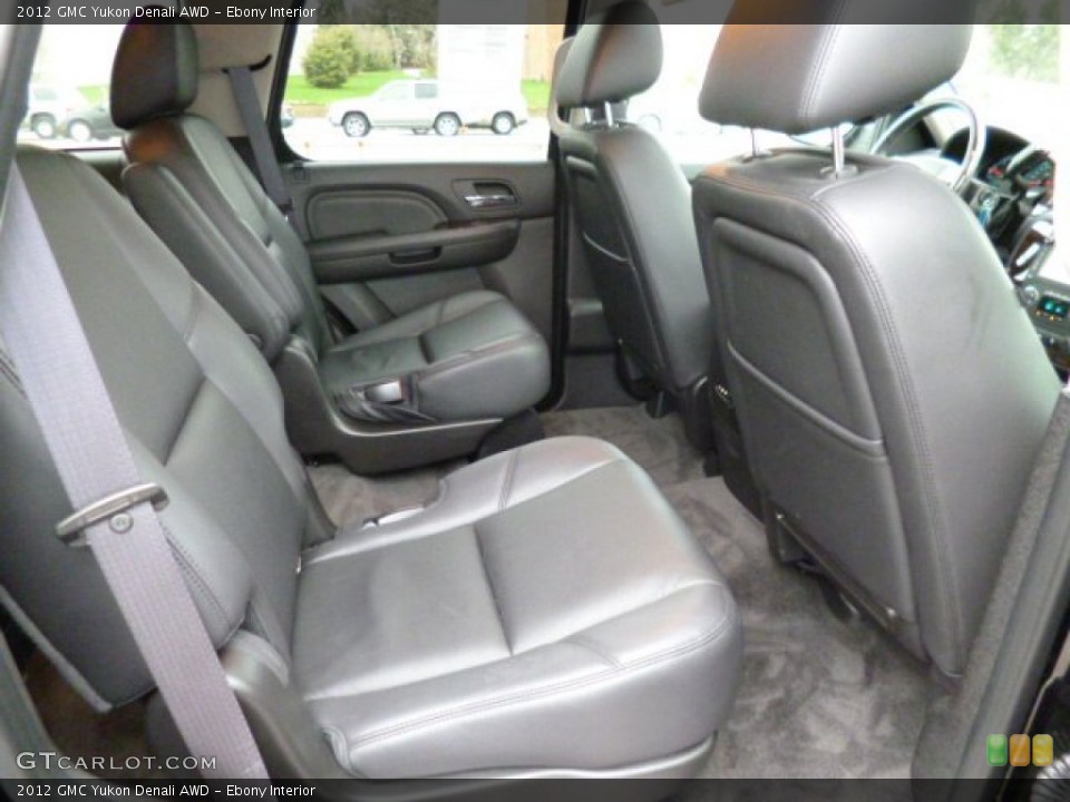 Ebony Interior Rear Seat for the 2012 GMC Yukon Denali AWD #79782946