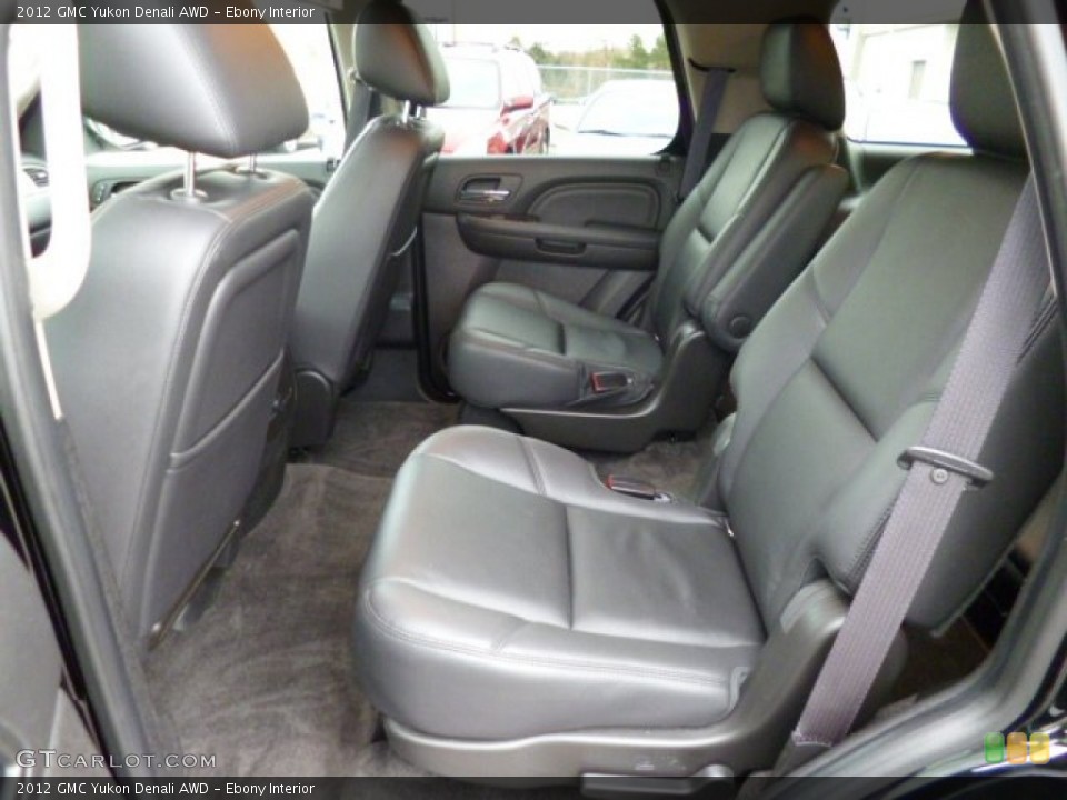 Ebony Interior Rear Seat for the 2012 GMC Yukon Denali AWD #79783001