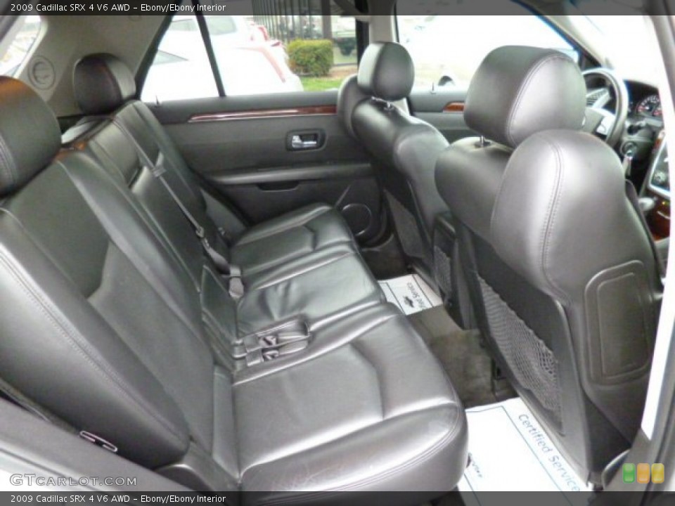 Ebony/Ebony Interior Rear Seat for the 2009 Cadillac SRX 4 V6 AWD #79784082
