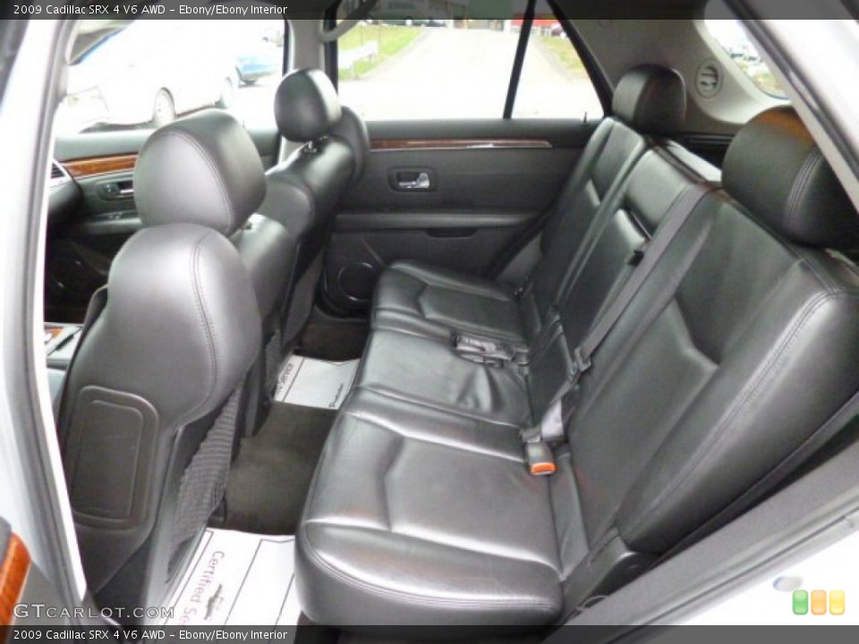Ebony/Ebony Interior Rear Seat for the 2009 Cadillac SRX 4 V6 AWD #79784116