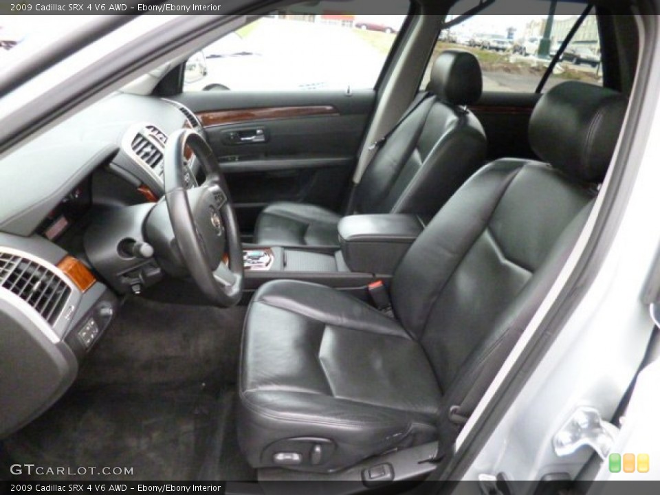 Ebony/Ebony Interior Front Seat for the 2009 Cadillac SRX 4 V6 AWD #79784150