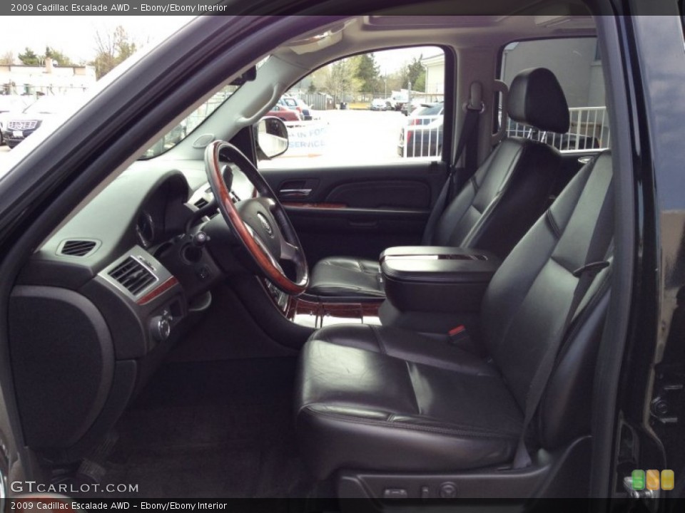 Ebony/Ebony Interior Photo for the 2009 Cadillac Escalade AWD #79785008