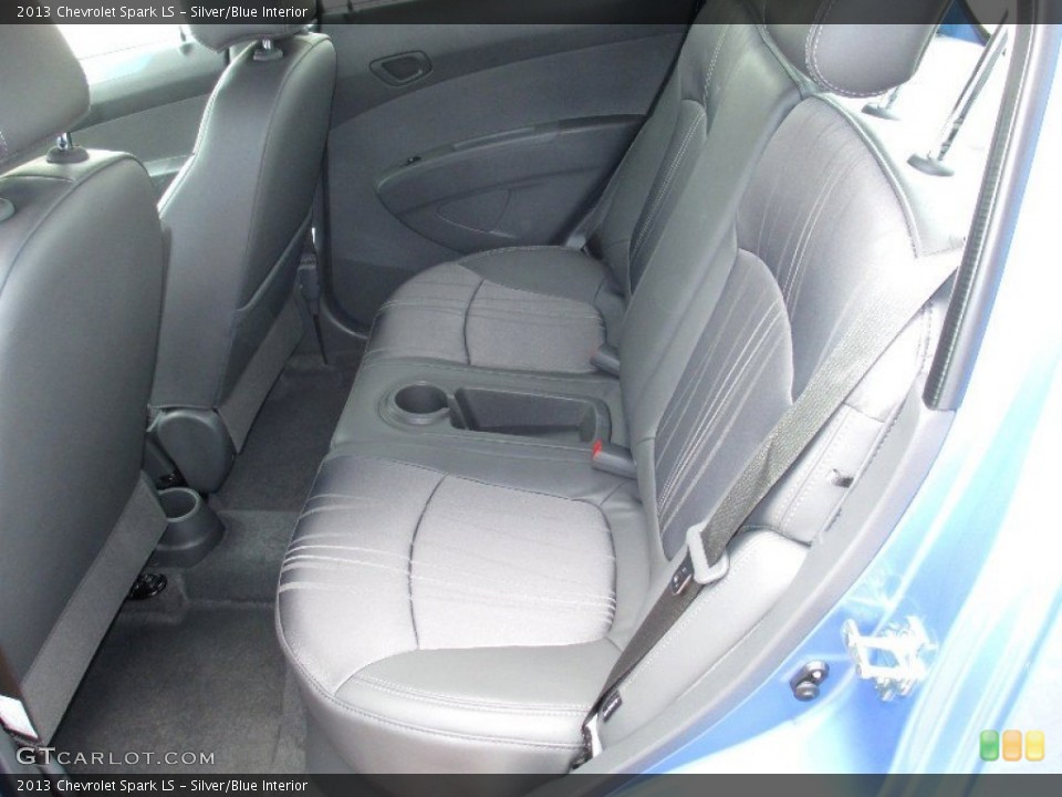 Silver/Blue Interior Rear Seat for the 2013 Chevrolet Spark LS #79785367