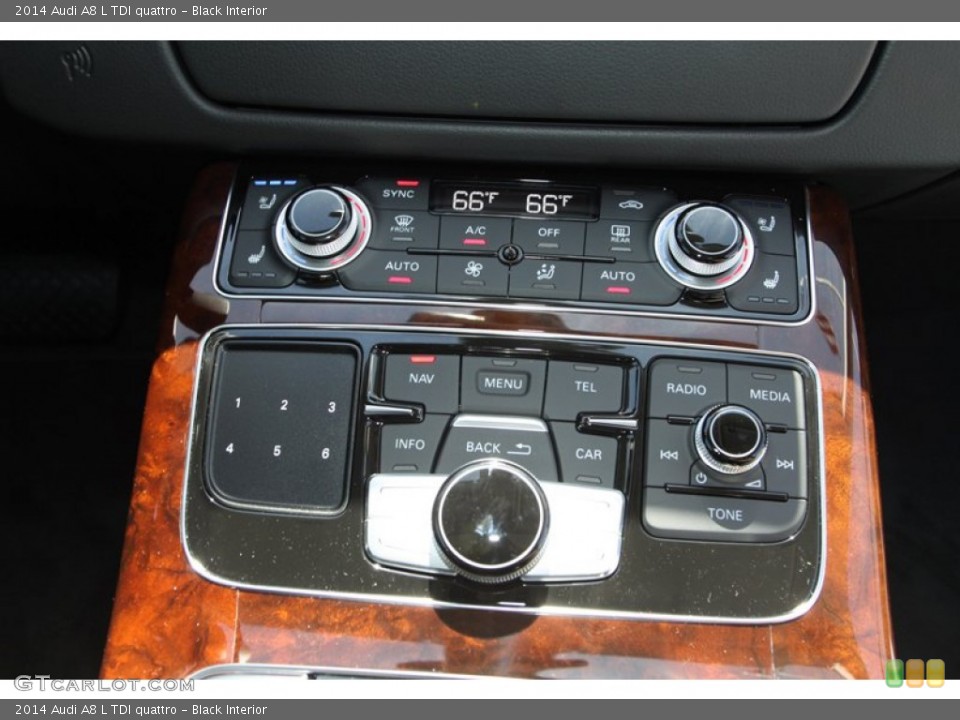 Black Interior Controls for the 2014 Audi A8 L TDI quattro #79785687