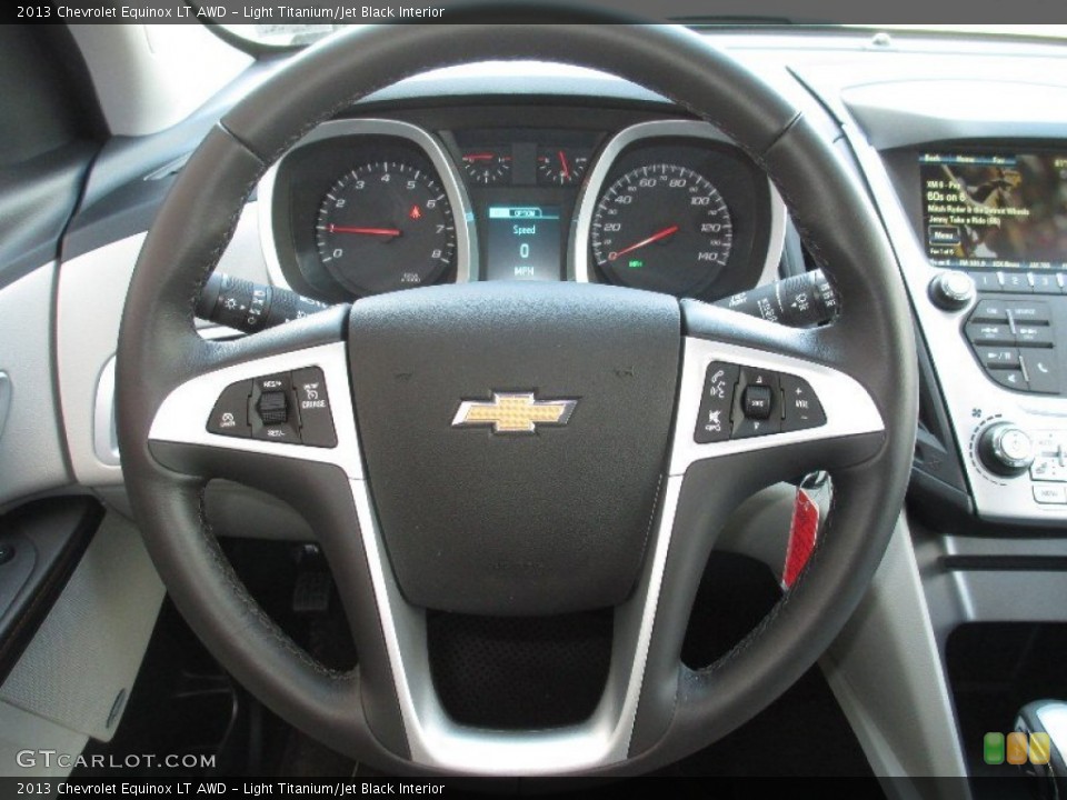 Light Titanium/Jet Black Interior Steering Wheel for the 2013 Chevrolet Equinox LT AWD #79786497