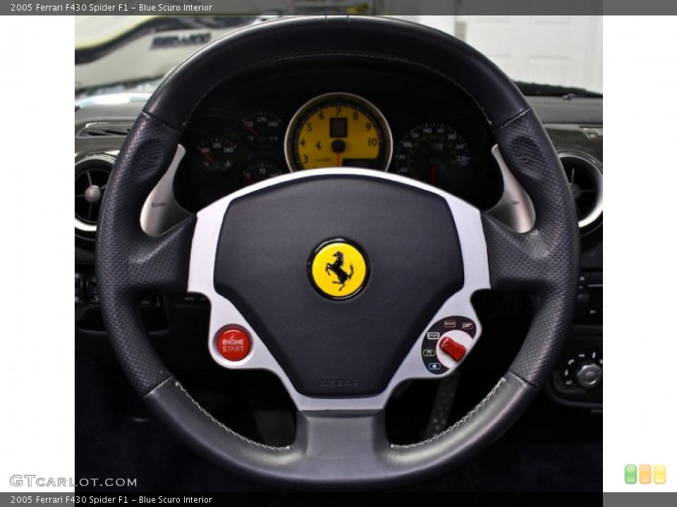 Blue Scuro Interior Steering Wheel for the 2005 Ferrari F430 Spider F1 #79786660