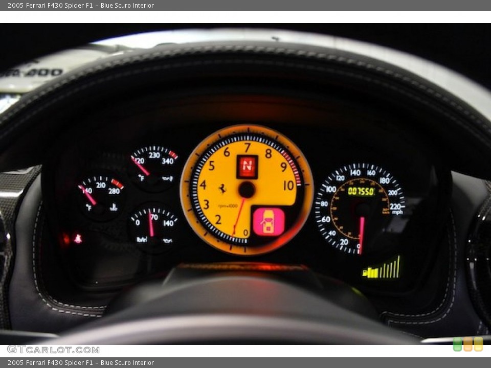 Blue Scuro Interior Gauges for the 2005 Ferrari F430 Spider F1 #79786675