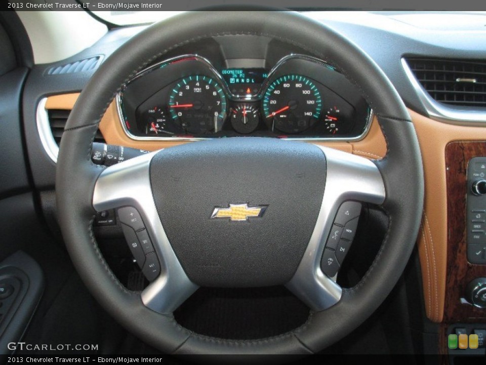 Ebony/Mojave Interior Steering Wheel for the 2013 Chevrolet Traverse LT #79787130