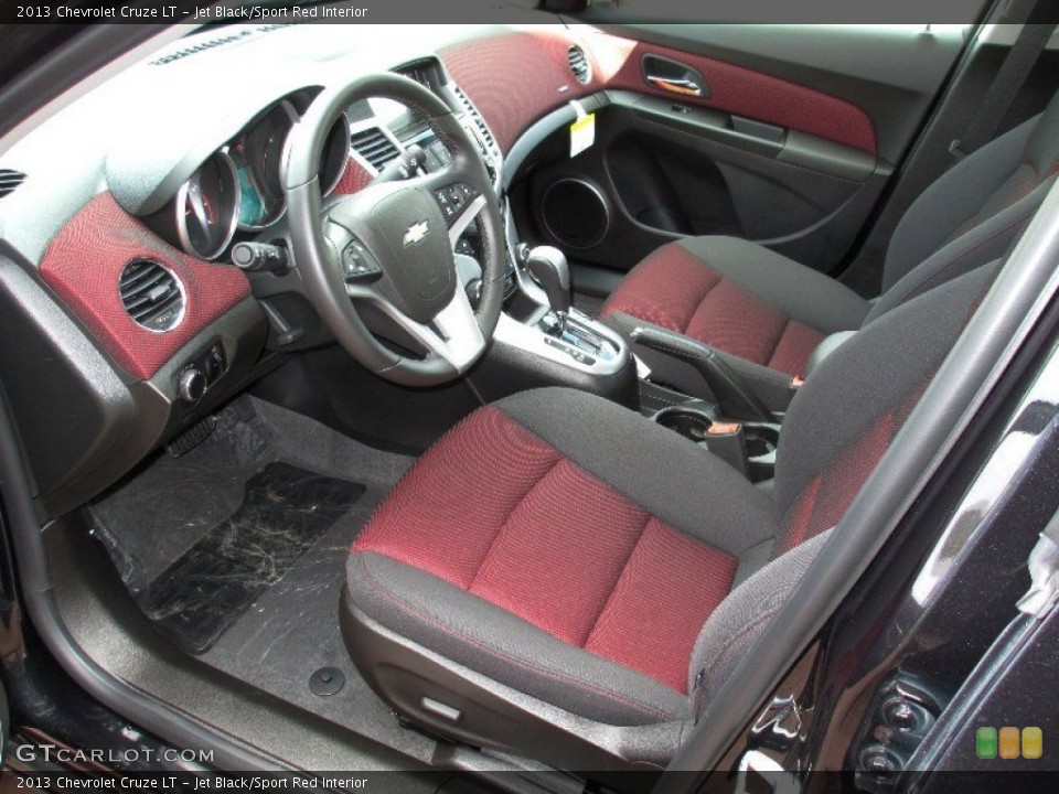 Jet Black/Sport Red 2013 Chevrolet Cruze Interiors