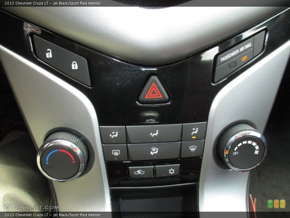 Jet Black/Sport Red Interior Controls for the 2013 Chevrolet Cruze LT #79789491