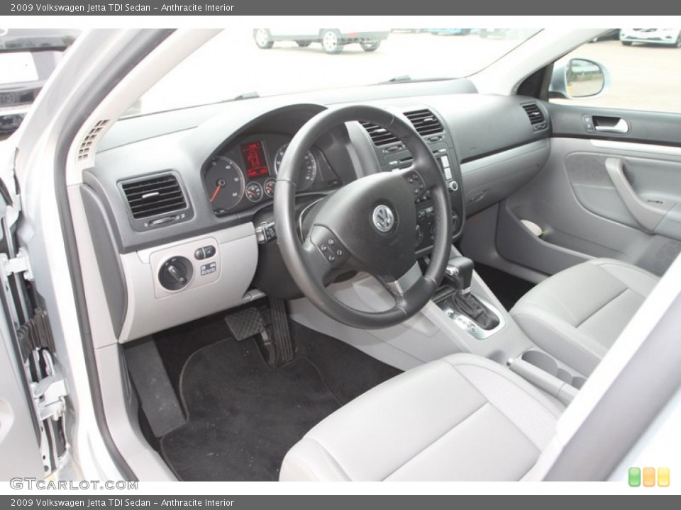 Anthracite Interior Prime Interior for the 2009 Volkswagen Jetta TDI Sedan #79791997