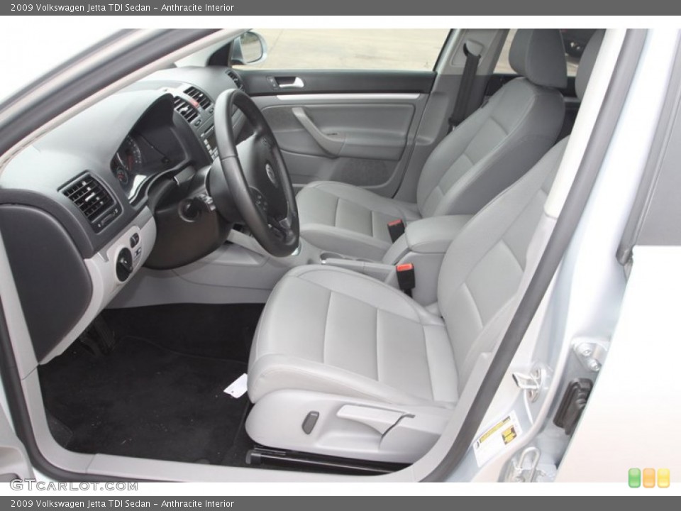 Anthracite Interior Front Seat for the 2009 Volkswagen Jetta TDI Sedan #79792015