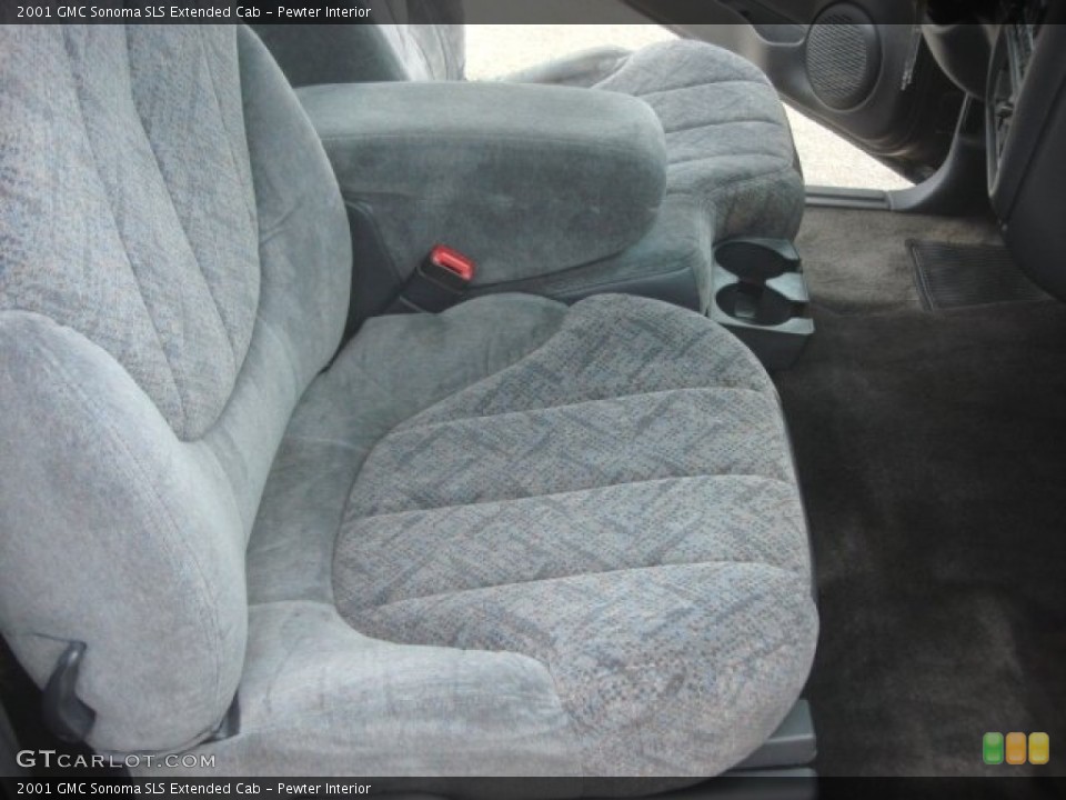Pewter Interior Front Seat for the 2001 GMC Sonoma SLS Extended Cab #79792548