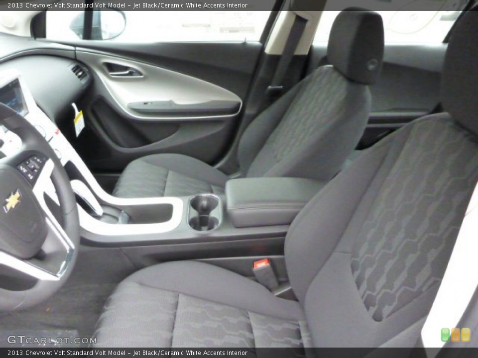 Jet Black/Ceramic White Accents Interior Front Seat for the 2013 Chevrolet Volt  #79792820