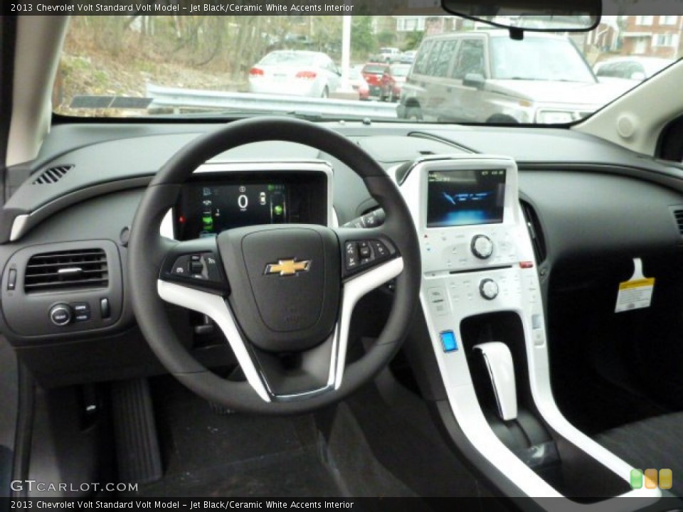 Jet Black/Ceramic White Accents Interior Dashboard for the 2013 Chevrolet Volt  #79792858
