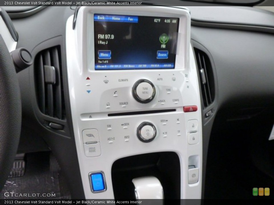 Jet Black/Ceramic White Accents Interior Controls for the 2013 Chevrolet Volt  #79792996
