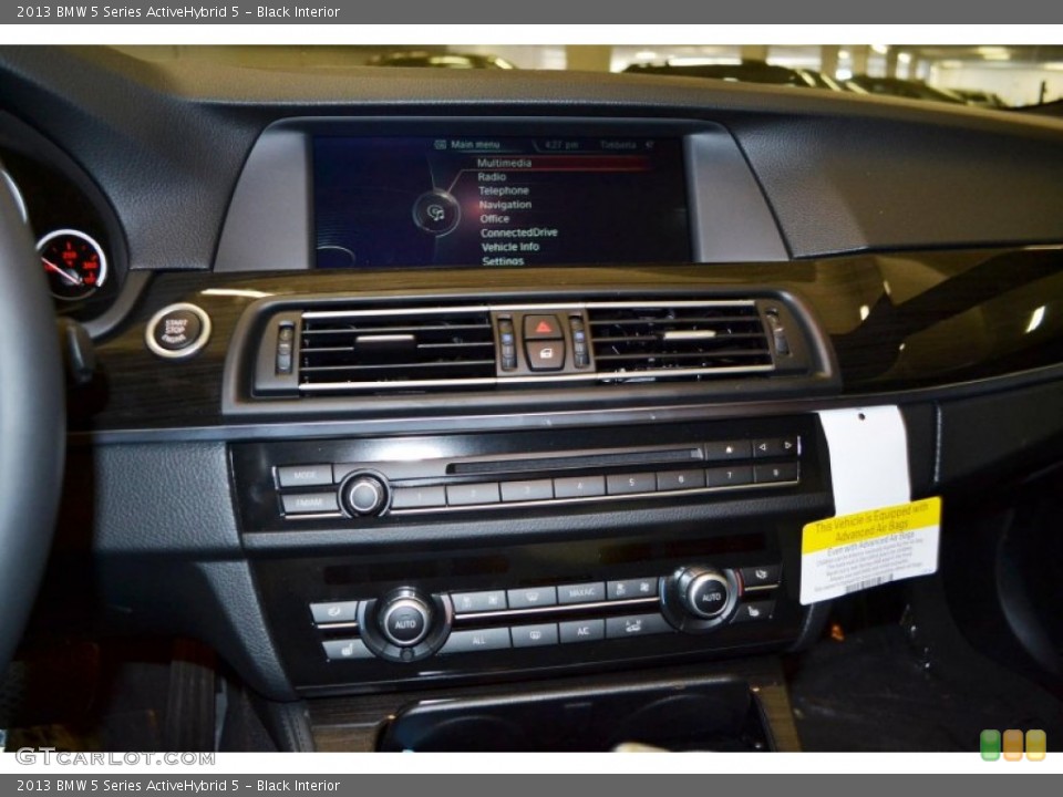 Black Interior Controls for the 2013 BMW 5 Series ActiveHybrid 5 #79793326
