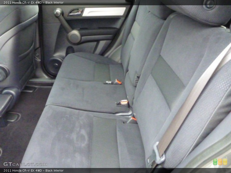 Black Interior Rear Seat for the 2011 Honda CR-V EX 4WD #79795150
