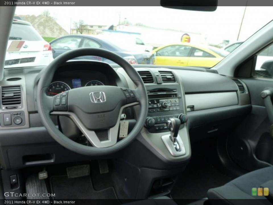 Black Interior Dashboard for the 2011 Honda CR-V EX 4WD #79795161