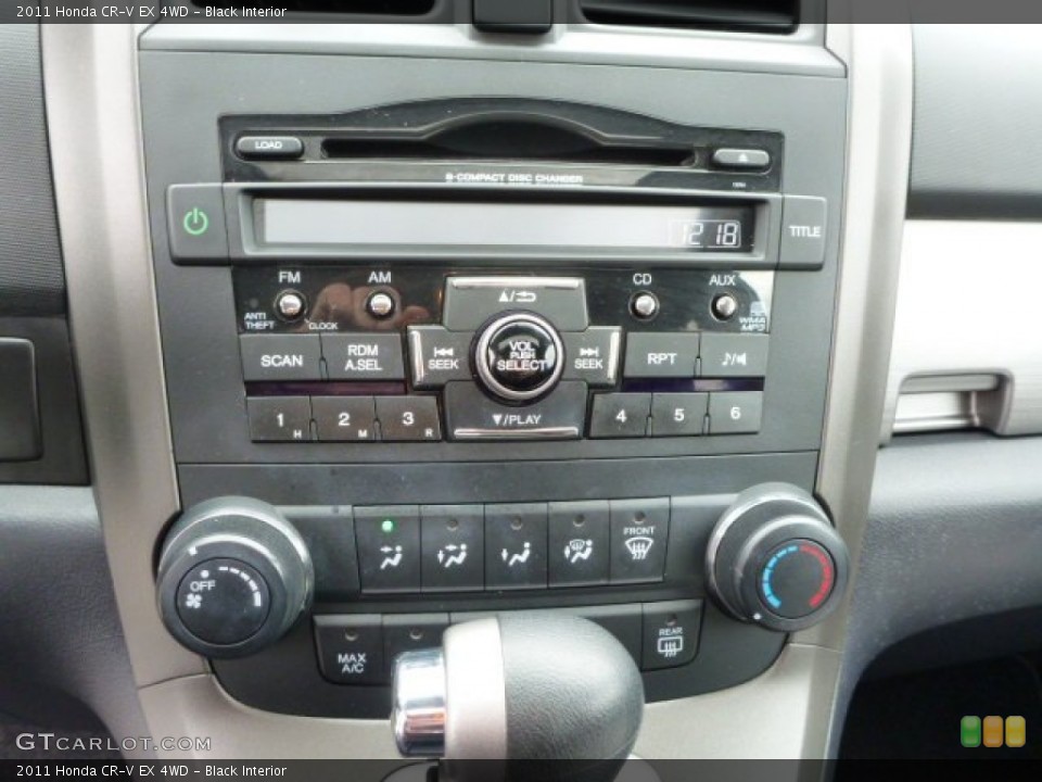 Black Interior Controls for the 2011 Honda CR-V EX 4WD #79795255