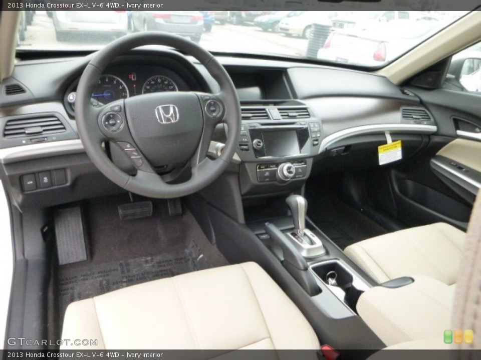Ivory Interior Prime Interior for the 2013 Honda Crosstour EX-L V-6 4WD #79795765