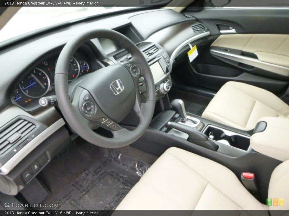 Ivory Interior Dashboard for the 2013 Honda Crosstour EX-L V-6 4WD #79795815