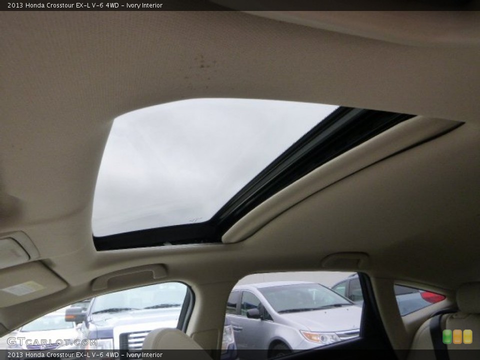 Ivory Interior Sunroof for the 2013 Honda Crosstour EX-L V-6 4WD #79795828