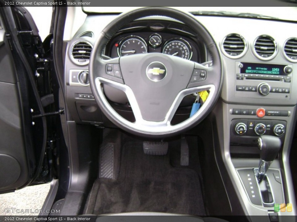 Black Interior Steering Wheel for the 2012 Chevrolet Captiva Sport LS #79797406