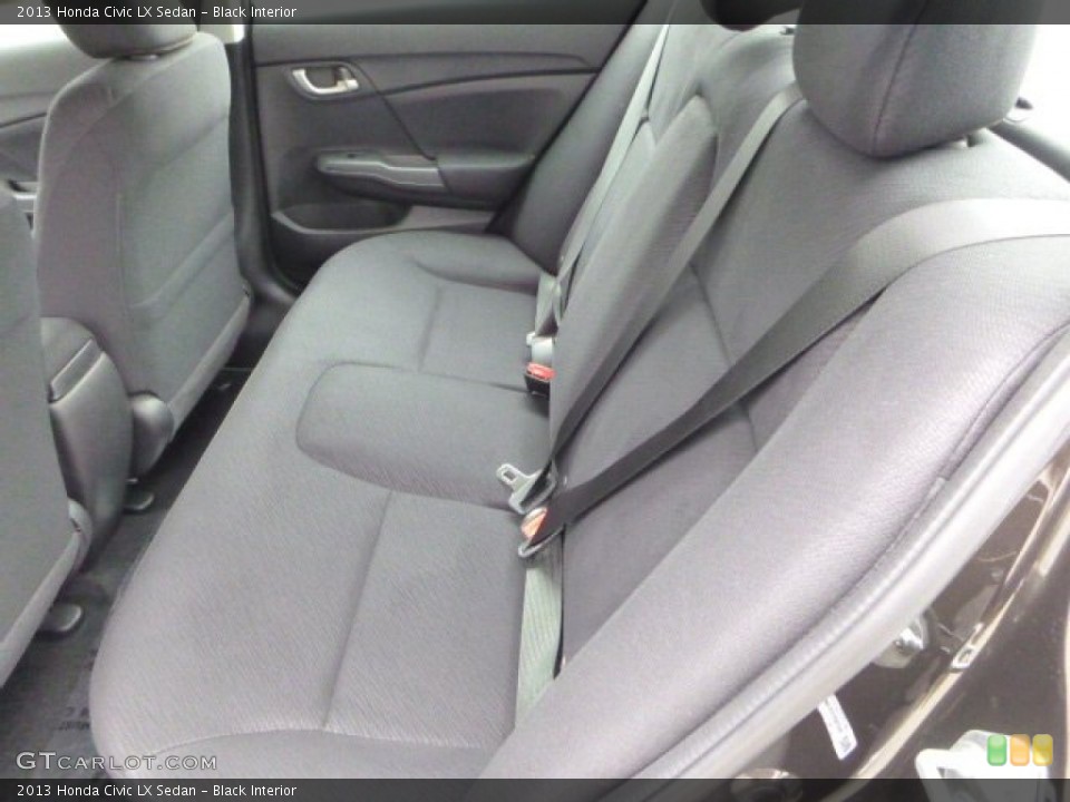 Black Interior Rear Seat for the 2013 Honda Civic LX Sedan #79798018