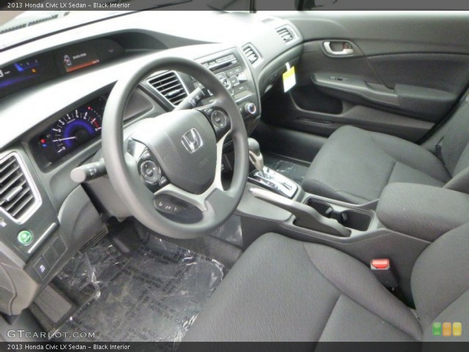 Black Interior Prime Interior for the 2013 Honda Civic LX Sedan #79798075