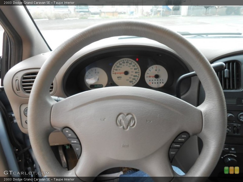 Taupe Interior Steering Wheel for the 2003 Dodge Grand Caravan SE #79800178