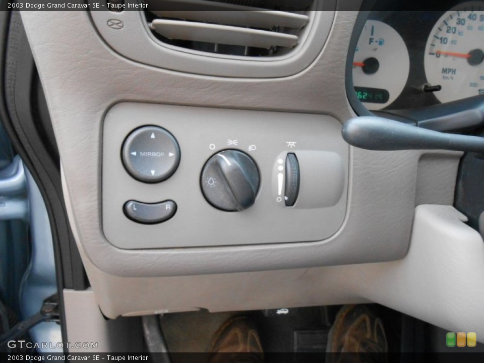Taupe Interior Controls for the 2003 Dodge Grand Caravan SE #79800194