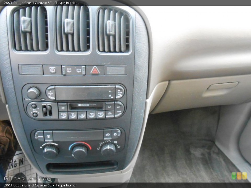 Taupe Interior Controls for the 2003 Dodge Grand Caravan SE #79800226