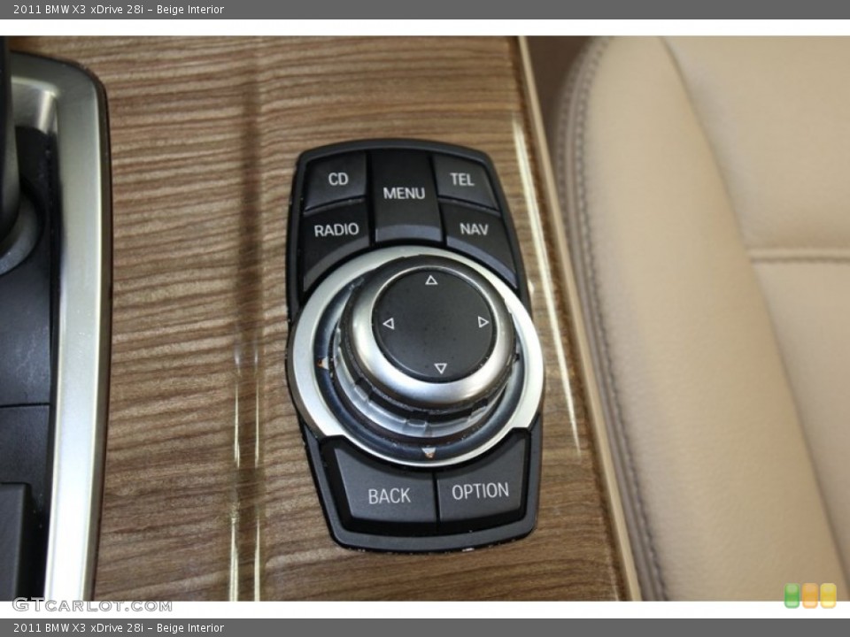 Beige Interior Controls for the 2011 BMW X3 xDrive 28i #79800311
