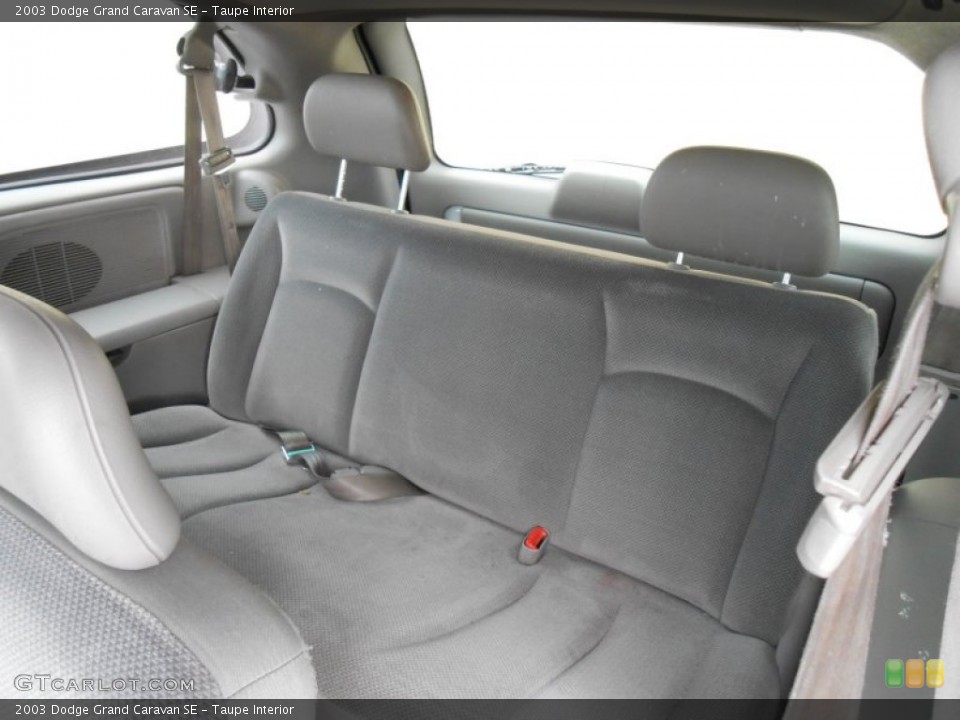 Taupe Interior Rear Seat for the 2003 Dodge Grand Caravan SE #79800349
