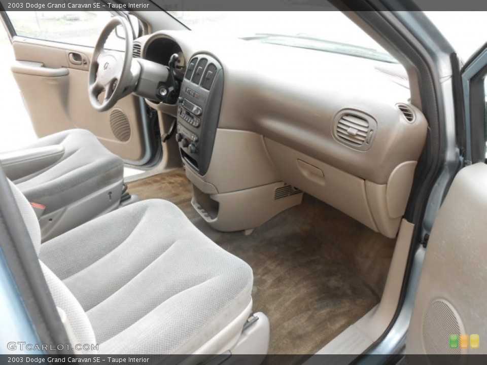 Taupe Interior Dashboard for the 2003 Dodge Grand Caravan SE #79800436