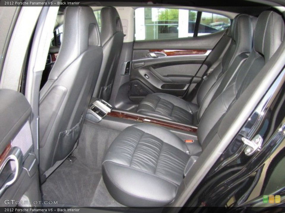 Black Interior Rear Seat for the 2012 Porsche Panamera V6 #79801012