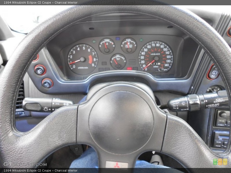 Charcoal Interior Steering Wheel for the 1994 Mitsubishi Eclipse GS Coupe #79801132