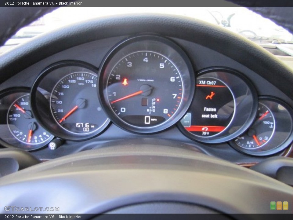 Black Interior Gauges for the 2012 Porsche Panamera V6 #79801193