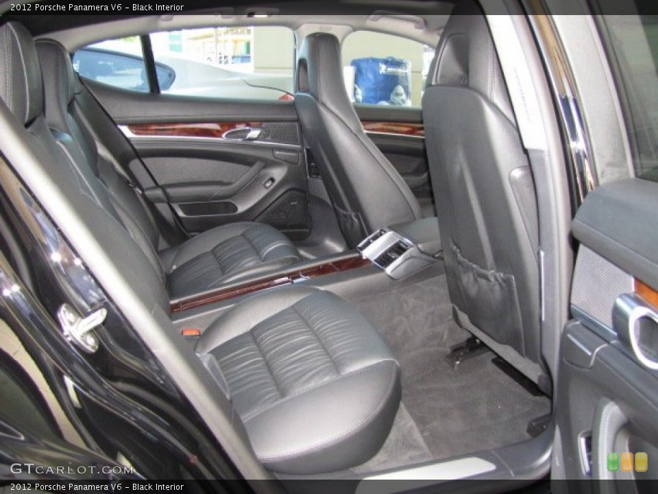 Black Interior Rear Seat for the 2012 Porsche Panamera V6 #79801345