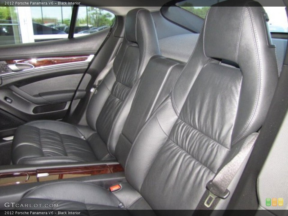 Black Interior Rear Seat for the 2012 Porsche Panamera V6 #79801391