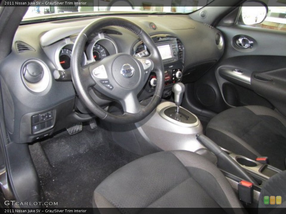 Gray/Silver Trim 2011 Nissan Juke Interiors